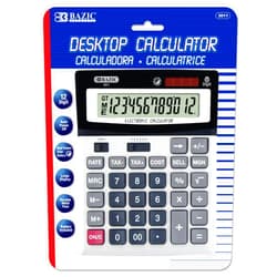 BAZIC Products BAZIC 12-Digit Desktop Calculator with Profit Calculation & Tax Functions (3011)