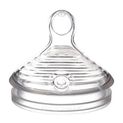NUK Simply Natural Baby Bottle Nipples - Medium Flow Silicone Extra Soft Anti-Colic Air System BPA-Free Pack of 2