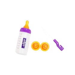 Lixit Nursing Bottle Kits for Puppies, Kittens, Guinea Pigs, Ferrets, Rabbits, Raccoons, Squirrels and Other Pets That Need Hand Feeding (4 Ounce (Pack of 1), Clear)