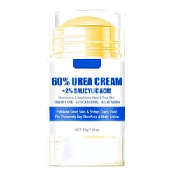 Grospe 60% Urea plus 2% Salicylic Acid Foot Cream Moisturizer for Dry Cracked Feet Knees Elbows Hands Hydrates &Nourish Foot Care for Softens Skin Exfoliates Dead Skin Smoothing Skin Women and Men 1.41oz