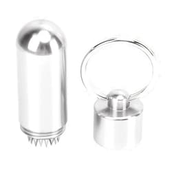 Chiffonade Aluminum Alloy Billiard Cue Tip Shaper - Portable Billiards Tip Tool Pick with Key Chain for Pool Cue Stick Maintenance with Abrasive Surface