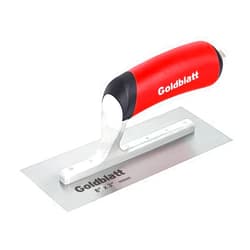 Goldblatt Masonry Finishing Trowel, 8-inch by 3-inch, with Soft Grip Handle