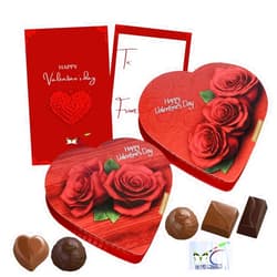 MAJUU CONNECT Assorted Elmer Chocolates in Heart-Shaped Boxes, Perfect Gifts(2 Pack) (Made in USA) TO FROM INCLUDED BY MAJUU CONNECT