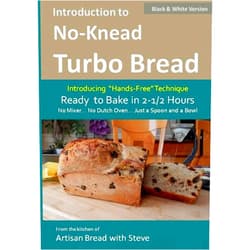 Steve Gamelin Introduction to No-Knead Turbo Bread (Ready to Bake in 2-1/2 Hours… No Mixer… No Dutch Oven… Just a Spoon and a Bowl) (B&W Version): From the kitchen ... Steve (No-Knead Turbo Bread (B&W Version))