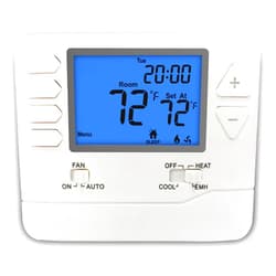 ELECTECK Heat Pump Digital Thermostat for Home, Non-Programmable, up to 2 Heat/1 Cool with Large LCD Display, Compatible with Multi-Stage Electrical, Gas and Oil Systems, White