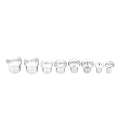 ZPSHYD Drill Center, Doweling Centering Pins 8pcs Woodworking Dowel Centers Tenon Alignment Tool Points Marker 6/8/10/12mm(8 piece set hollow)
