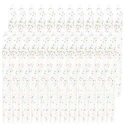 Unique Party Stunning White & Glitter Spiral Birthday Candles - Pack of 24 - Dazzle Your Celebrations with These Gorgeous and Long-Lasting Party Candles