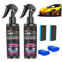 Cuoct 2Pcs P40 Car Scratch Quick Repair Nano Spray – Instant Invisible Scratch Remover,Quick Paint Restoration, Multifunctional Coating Renewal Agent Spray for All Cars & Surfaces