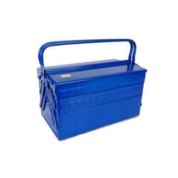 TRUSCO GT-410-B 3-Tier Tool Box, 16.2 x 8.7 x 13.4 inches (412 x 220 x 343 cm), Blue