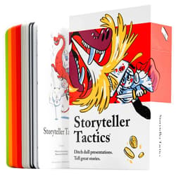 Pip Decks Storyteller Tactics Card Deck, Business Tool to Improve Your Influence and Persuasion in Workshops, Sales Pitches, Presentations and More, 54 Cards in a Case