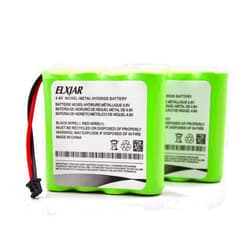 Lunggwey (2-Pack) 4.8V 2200mAh Ni-MH Battery Replacement for DSC WTK5504 Wireless Keypad WS4920HE Wireless Repeater 4PH-H-AA2100-S-D22, 17000153, WKA5504, DSC-BATT2148V Alarm System