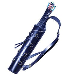 SCORPION ARCHERY Traditional Leather Archery Quiver - Arrow Holder - Arrow Quiver - Black Quiver - Brown Quiver - Sage Quiver - Back Quiver Bow Arrow Holder - Handmade Leather Quiver Gift for him (1304), Universal