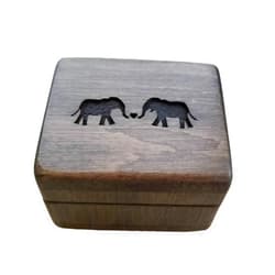 Simplycoolgifts Engagement ring box,proposal ring box, love elephants, wedding ring box handmade by Simplycoolgifts