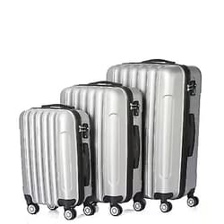 Patgoal Luggage Sets 3 Piece Set Suitcase 360°Spinner ABS Trolley Case Lightweight Expandable Suitcase Double Wheels Suitcase Carry On Durable Suitcases for Travel Outdoor with TSA Lock 20in24in28in Grey