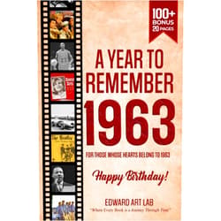 Edward Art Lab,Momo Mill A Year to Remember 1963: The Year You Were Born Time to Travelling to 1963 Memorial Book, Back in 1963 All Important Historical Facts, Gifts for ... Where History Comes Alive for Time Traveler)