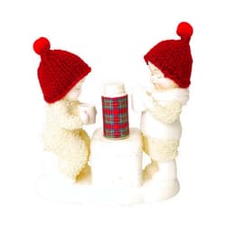Department 56 Snowbabies “Cold Days, Warm Cocoa” Porcelain Figurine, 4”