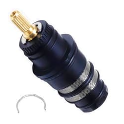 Gcbcrit Thermostatic Cartridge Compatible with Hansgrohe 98282000 Cartridge Thermostat Kits, Chrome