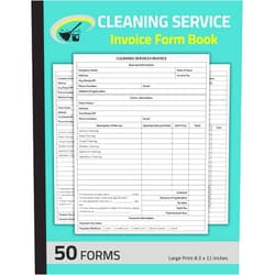 By Aich.Sqm Publishing (Author) Cleaning Service Invoice Form Book: Cleaning Services Invoice Forms for Residential & Commercial House Cleaning | 50 Forms