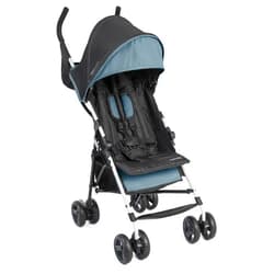 Ingenuity Summer by Ingenuity 3D Mini Convenience Stroller – Lightweight Stroller with Compact Fold, Multi-Position Recline, Canopy with Pop Out Sun Visor – Umbrella Stroller for Travel and More, Slate Grey