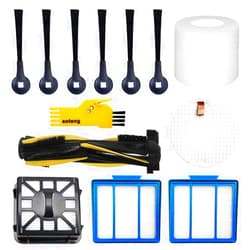 Aoteng Accessories Kit for Shark IQ R101AE (RV1001AE) IQ R101 (RV1001) AV911S EZ AV1010AE IQ Robot Vacuum Cleaner Replacement Parts Pack of Main Brush, Filters, Side Brushes