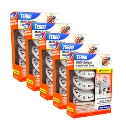 Terro T334 4 5 Pack Multi-Surface Liquid Ant 20 Discreet Bait Stations,White