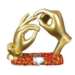 ZHUZE Lovers Sculpture, Handicraft Modern Simple Style Art Sculpture, Display Ornaments for Living Room, Bedroom, Office Desktop, Cabinets, Anniversary Couple Romantic Sculpture (A1)