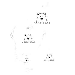 The Spunky Stork Family Mama Papa Baby Bear Matching Tshirt for Moms & Dads