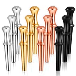 Mudder 12 Pieces Metal Cribbage Pegs Cribbage Board Pegs Fit 1/8 Holes Cribbage Pegs with a Tapered Design for Cribbage with 4 Colors