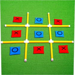 OTTARO Outdoor Games for Adults and Kids, Yard Toss Games with Portable PVC Framed, Giant Tic Tac Toe Game Outdoor Indoor