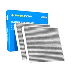 PHILTOP Cabin Air Filter, Pack of 2 Replacement for CF10134, CP134, BE-134, Accord, Civic, Odyssey, CR-V, Pilot, MDX, TSX, Ridgeline, RDX, Includes Activated Carbon