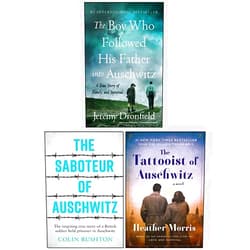 By Jeremy Dronfield (Author), Heather Morris (Author), Colin Rushton (Author) & 0 more The Boy Who Followed His Father into Auschwitz By Jeremy Dronfield, The Tattooist of Auschwitz By Heather Morris, The Saboteur of Auschwitz By Colin Rushton 3 Books Collection Set