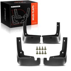A-Premium Set of 4PCS Mud Flaps Splash Guards Mudguards Mudflaps with Hardware Kits Accessory Compatible with Hyundai Elantra 2017 2018 2019, Sedan, Front and Rear (Driver & Passenger Sides)