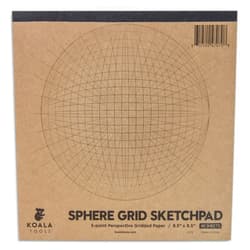Koala Tools | Drawing Perspective (1 and 2-Point) Large Sketch Pad (5 Point)