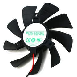 WLQTKST 2 Pin Graphics Card Cooling Fans Suitable for ZOTAC GTX 1050 1050TI 4GB Mini Series Desktop GA92S2U 85mm 12V 0.45A 2Pin Video Card Cooler Fans GPU Fan