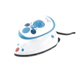 Dritz Mighty Travel Steam Iron: Mini Iron for Quilting, Crafts & Sewing, Compact Portable Travel Steamer for Home & On-the-Go Use