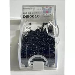 Miyuki Delica Cylinder/Seed Beads DB0010/DB010/DB10 Opaque Black 11/0 7.2 Grams