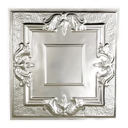 Great Lakes Tin Niagara Clear Lay-in Ceiling Tiles - Package of Five 2ft x 2ft Panels - Choose from 11 Styles - Perfect for DIY and Home Renovation Projects - Easy to Install