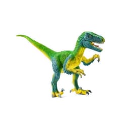Schleich Dinosaurs Realistic Velociraptor Figurine with Moving Jaw - Detailed Prehistoric Jurassic Dino Figurine and Toy Truck, Durable for Fun Play for Boys and Girls, Gift for Kids Ages 4+