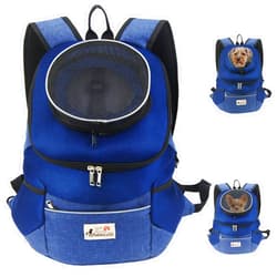 RABBICUTE Pet Dog Carrier Backpack Adjustable Breathable Front Pack Head Out Removable Design Puppy Cat Dog Backpack for Small Dogs Cats Padded Shoulder Bag for Travelling Hiking Camping Outdoor Trip