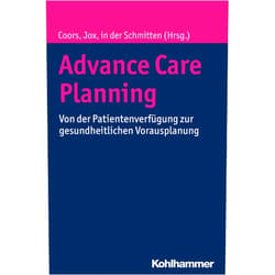 German Edition by Michael Coors (Editor), Ralf J. Jox (Editor), Jürgen in der Schmitten (Editor) & 0 more Format: Kindle Edition Advance Care Planning: Von der Patientenverfügung zur gesundheitlichen Vorausplanung (German Edition)