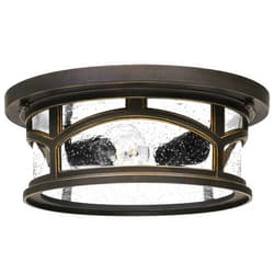 Quoizel Marblehead 2-Light Palladian Bronze Outdoor Flush Mount Light