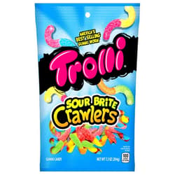 Trolli Sour Brite Crawlers Gummy Candy, 7.2 Ounce Bag, Pack of 12