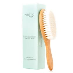 Natemia Baby Hair Brush - Soft Bristle Hair Brush Baby, Baby Registry Gift, Soft Baby Brush, Toddler Hair Brush for Boys & Girls, Newborn Baby Essentials, Newborn Hair Brush, Baby Wooden Brush