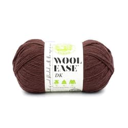 Lion Brand Yarn, Acrylic Wool Blend Wool-Ease DK Yarn for Knitting, Crocheting, and Crafts, Hickory, 1 Pack