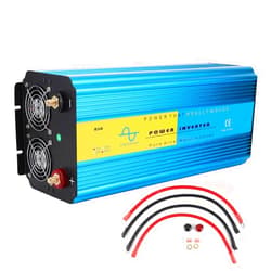 Fydun Pure Sine Inverter 10000W DC12V Inverter LCD Display Dual Universal Plug 2 Cooling Fans Pure Sine Converter for Car Outdoor Home(220V)