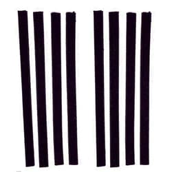 Cap collectibles 8-Pack Replacement VPI Strips Velvet/Felt 3M Adhesive Okki Nokki + VPi Machine LP Vinyl Record Album Cleaning Strip Set (Quantity of 8) / Cleaner Records (Black)