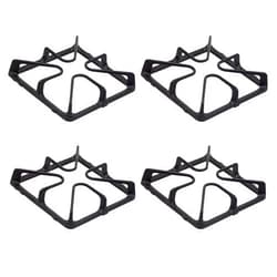 FBULWSEC WB31K10034 Burner Grates for Gas Stoves Compatible with GE Gas Stove Range for General Electric Gas Stove Top Surface Grate Cast Iron Rack-4Pack