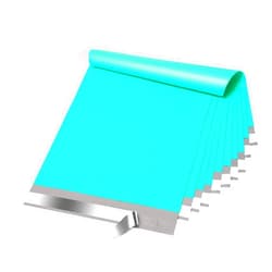 Fuxury Large Poly Mailers 14.5x19'' 200Pc, Waterproof Shipping Bags for Clothing, Strong Adhesive Mailers Poly Bags for Small Business Suppliers, Durable Shipping Envelopes Mailing Bags Teal