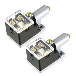 uxcell 2PCS LXW3-N 1NO 1NC Spring Plunger Roller Micro Limit Switches Black