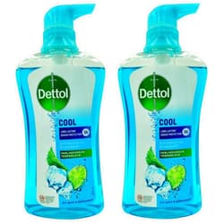 Dettol Anti Bacterial pH-Balanced Body Wash, Cool, 21.1 Oz/625 Ml (Pack of 2)